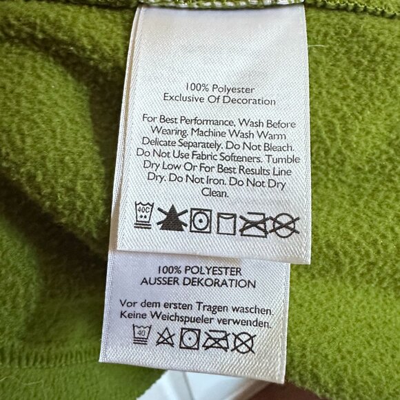 Eddie Bauer Fleece Mens XL Green Polartec Pullover 1/4 Zip Sweatshirt Outdoor - Picture 5 of 8